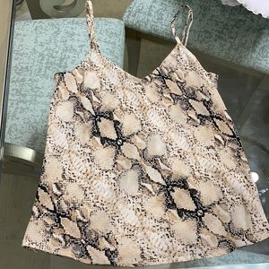 Olivaceous Snakeskin print tank